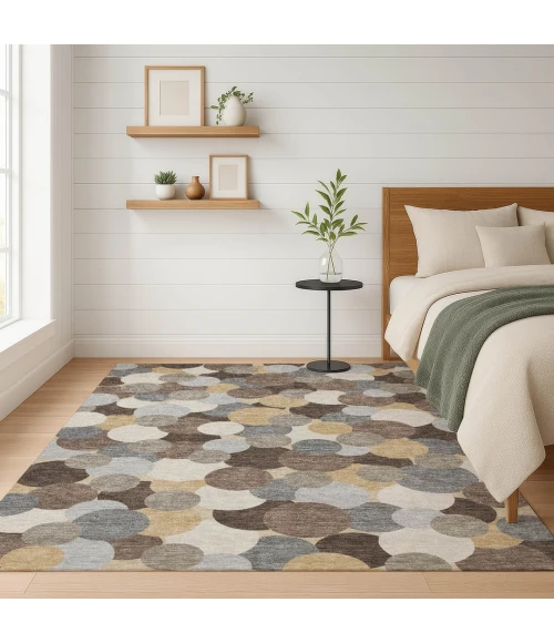 Addison Rugs Chantille Brown ACN2450 9ft. x 12ft. Rect. Rug