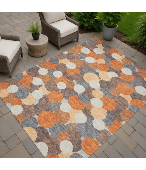 Addison Rugs Chantille Orange ACN2450 9ft. x 12ft. Rect. Rug