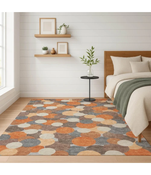 Addison Rugs Chantille Orange ACN2450 9ft. x 12ft. Rect. Rug