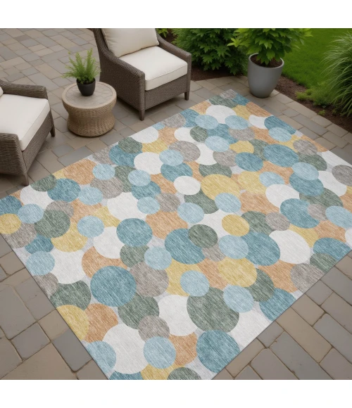 Addison Rugs Chantille Teal ACN2450 9ft. x 12ft. Rect. Rug