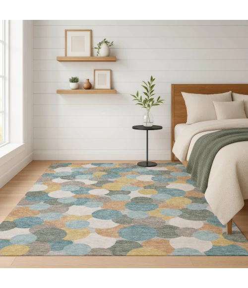 Addison Rugs Chantille Teal ACN2450 9ft. x 12ft. Rect. Rug