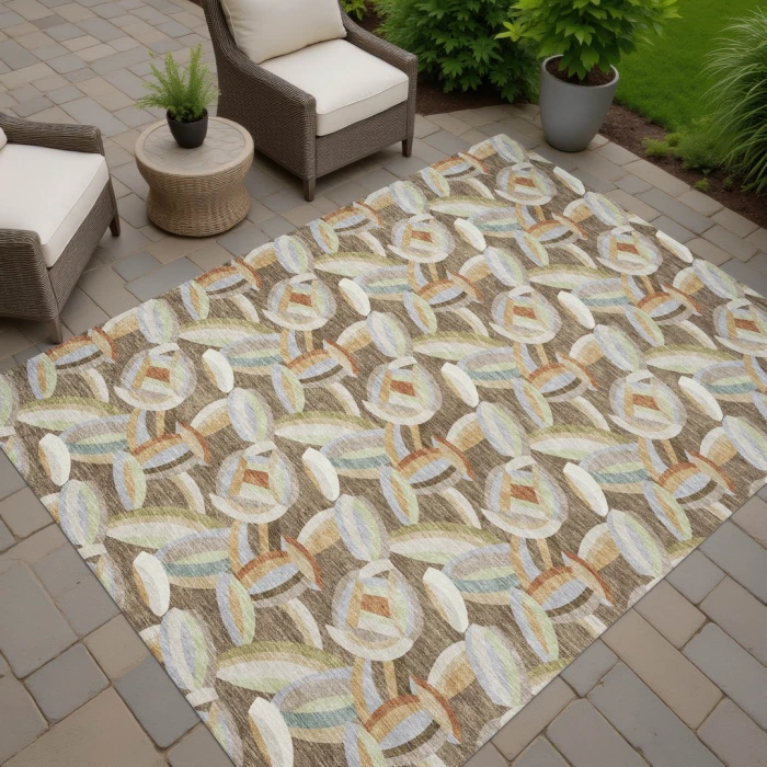 Addison Rugs Chantille Brown ACN2454 5ft. x 7ft.6in. Rect. Rug