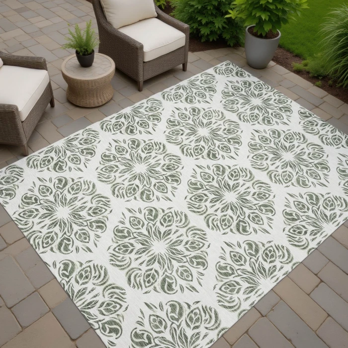 Addison Rugs Chantille Green ACN2456 5ft. x 7ft.6in. Rect. Rug