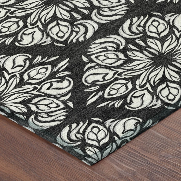 Addison Rugs Chantille Black ACN2456 9ft. x 12ft. Rect. Rug