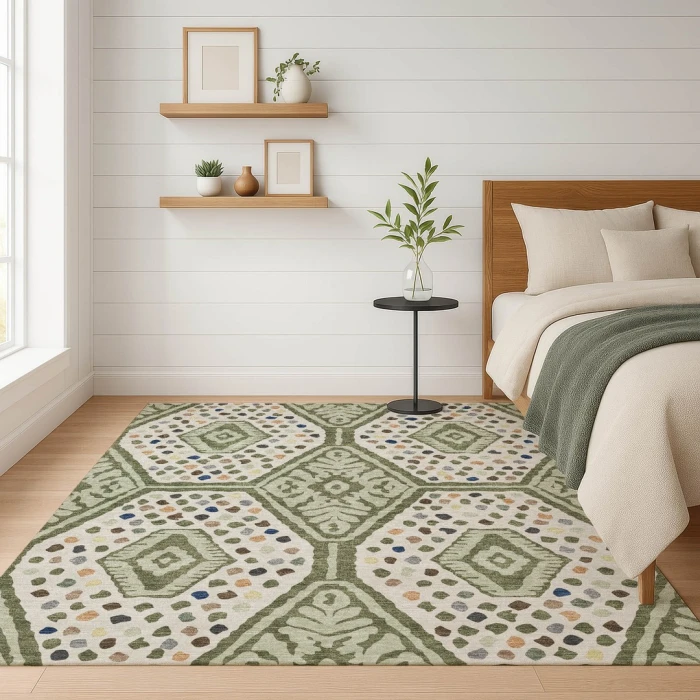 Addison Rugs Chantille Green ACN2457 9ft. x 12ft. Rect. Rug