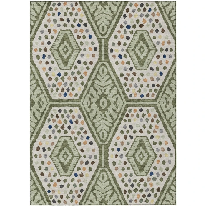 Addison Rugs Chantille Green ACN2457 9ft. x 12ft. Rect. Rug