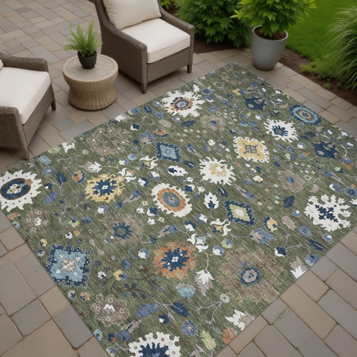 Addison Rugs Chantille Green ACN2458 5ft. x 7ft.6in. Rect. Rug