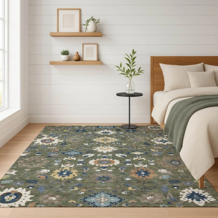 Addison Rugs Chantille Green ACN2458 5ft. x 7ft.6in. Rect. Rug