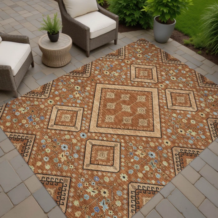 Addison Rugs Chantille Orange ACN2459 5ft. x 7ft.6in. Rect. Rug
