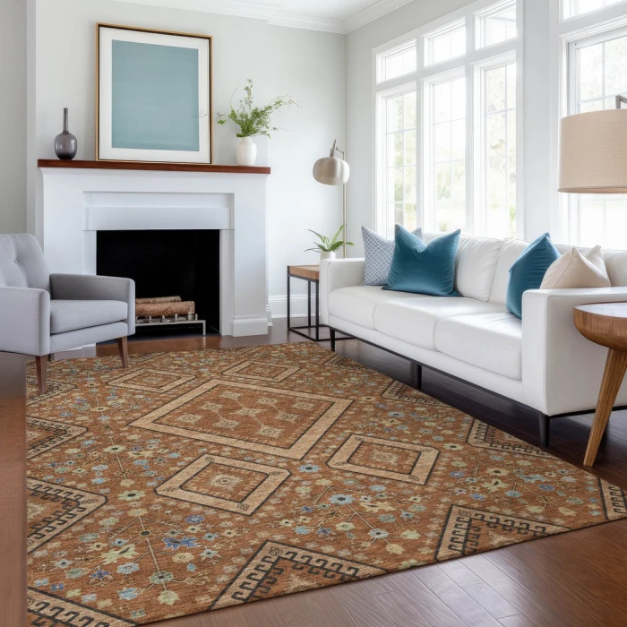 Addison Rugs Chantille Orange ACN2459 5ft. x 7ft.6in. Rect. Rug