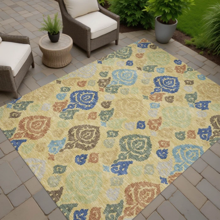 Addison Rugs Chantille Gold ACN2460 8ft. x 10ft. Rect. Rug