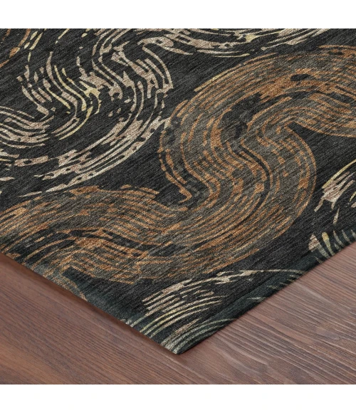 Addison Rugs Chantille Black ACN2461 9ft. x 12ft. Rect. Rug
