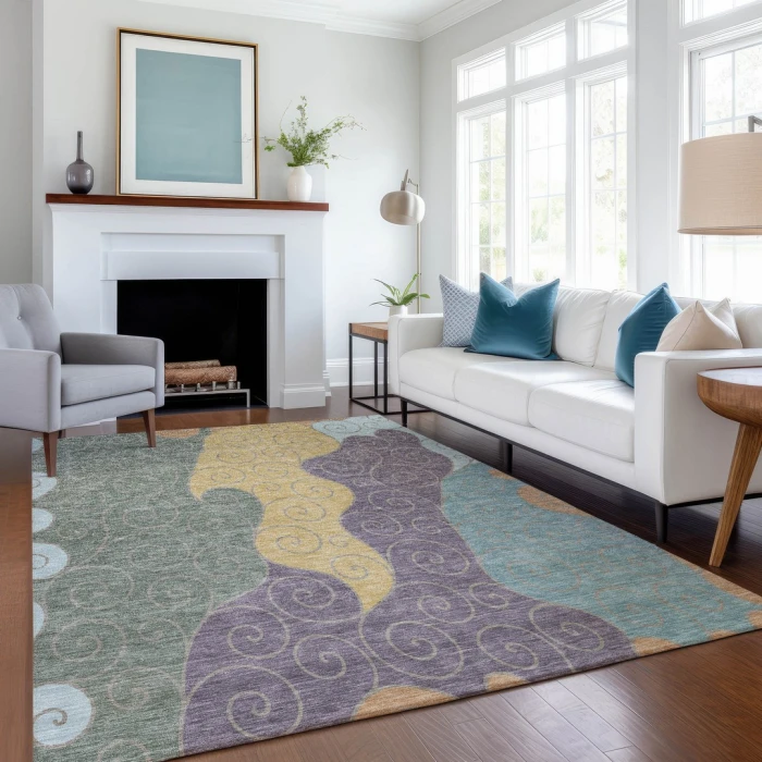 Addison Rugs Chantille Green ACN2464 8ft. x 10ft. Rect. Rug