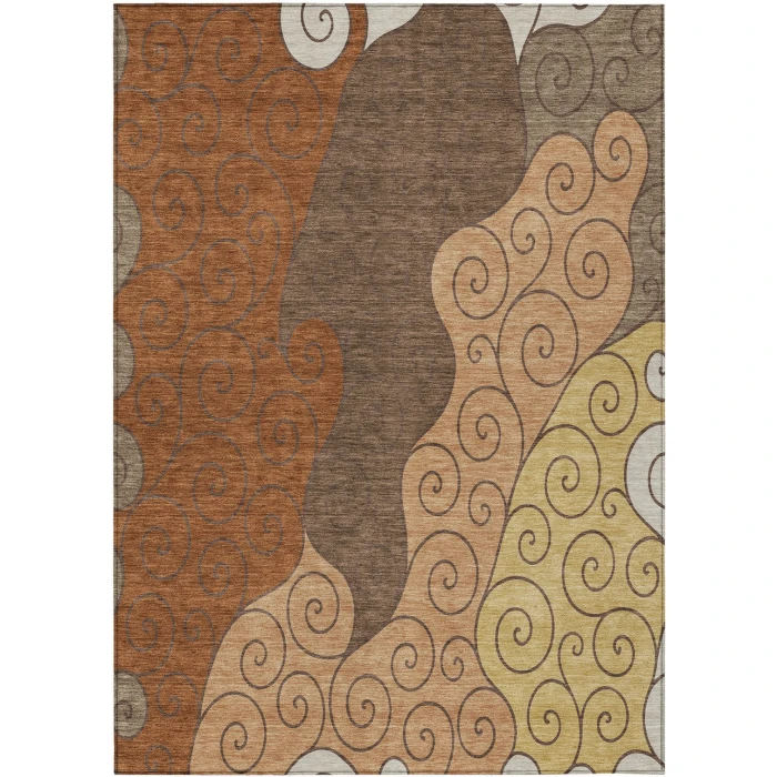 Addison Rugs Chantille Orange ACN2464 9ft. x 12ft. Rect. Rug