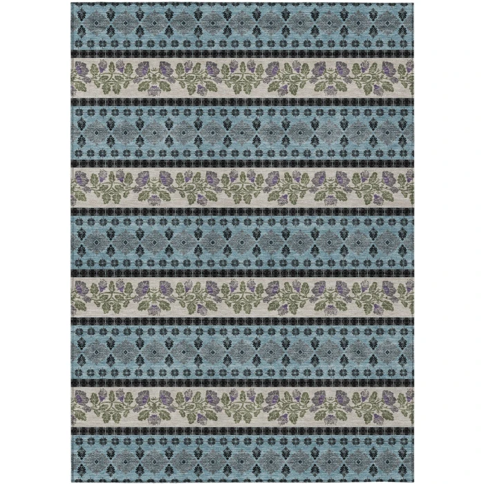 Addison Rugs Chantille Teal ACN2465 5ft. x 7ft.6in. Rect. Rug