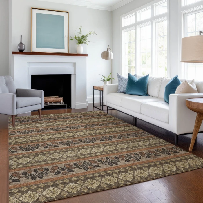 Addison Rugs Chantille Brown ACN2465 8ft. x 10ft. Rect. Rug