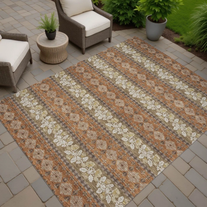 Addison Rugs Chantille Orange ACN2465 5ft. x 7ft.6in. Rect. Rug