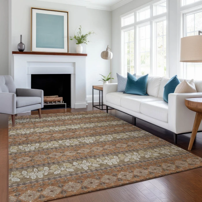 Addison Rugs Chantille Orange ACN2465 5ft. x 7ft.6in. Rect. Rug