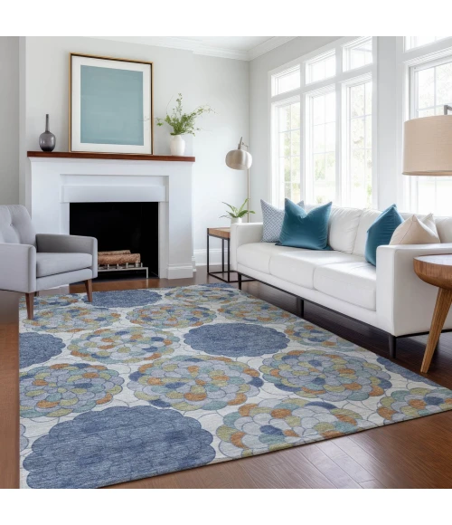 Addison Rugs Chantille Blue ACN2466 9ft. x 12ft. Rect. Rug
