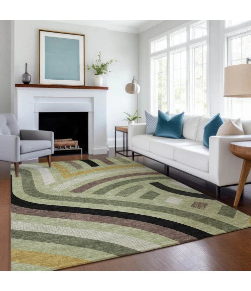 Addison Rugs Chantille Green ACN2467 5ft. x 7ft.6in. Rect. Rug