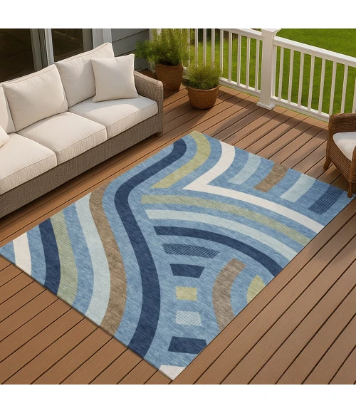 Addison Rugs Chantille Blue ACN2467 5ft. x 7ft.6in. Rect. Rug