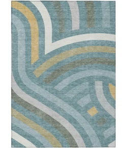 Addison Rugs Chantille Teal ACN2467 8ft. x 10ft. Rect. Rug
