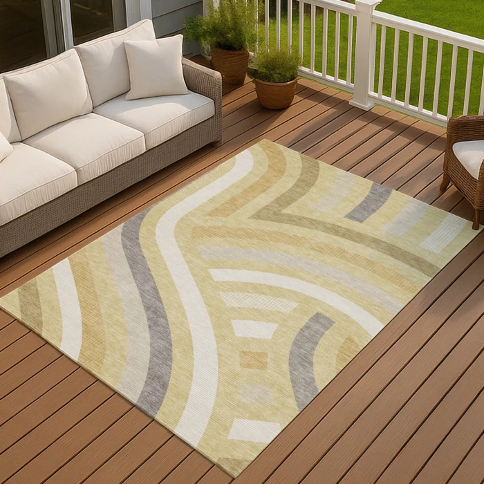 Addison Rugs Chantille Gold ACN2467 8ft. x 10ft. Rect. Rug