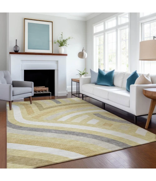 Addison Rugs Chantille Gold ACN2467 5ft. x 7ft.6in. Rect. Rug