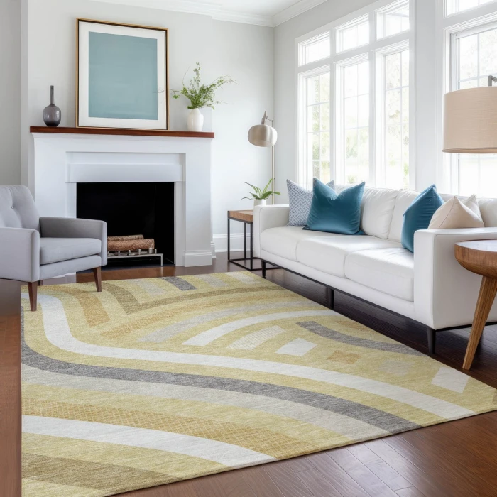 Addison Rugs Chantille Gold ACN2467 8ft. x 10ft. Rect. Rug