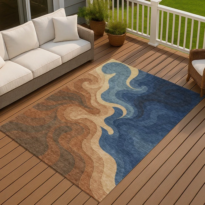 Addison Rugs Chantille Orange ACN2468 8ft. x 10ft. Rect. Rug