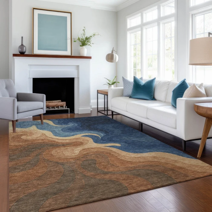 Addison Rugs Chantille Orange ACN2468 8ft. x 10ft. Rect. Rug