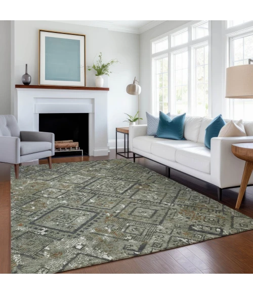 Addison Rugs Chantille Green ACN2470 9ft. x 12ft. Rect. Rug