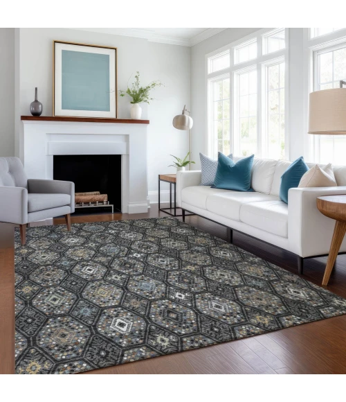 Addison Rugs Chantille Black ACN2471 5ft. x 7ft.6in. Rect. Rug