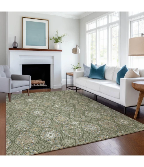 Addison Rugs Chantille Green ACN2471 8ft. x 10ft. Rect. Rug