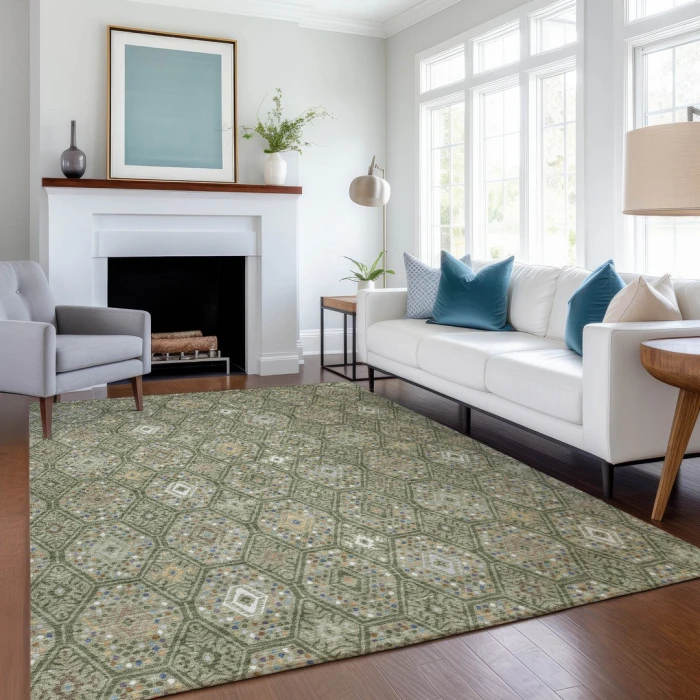 Addison Rugs Chantille Green ACN2471 8ft. x 10ft. Rect. Rug