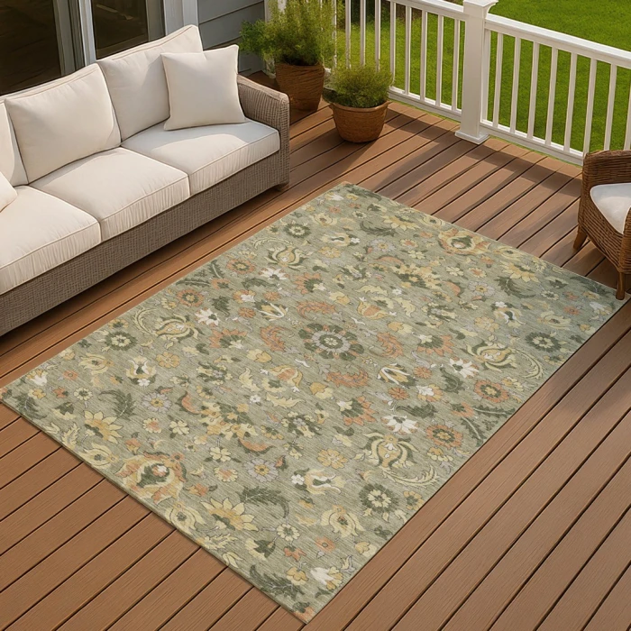 Addison Rugs Chantille Green ACN2473 8ft. x 10ft. Rect. Rug