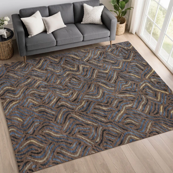 Addison Rugs Chantille Brown ACN2474 5ft. x 7ft.6in. Rect. Rug