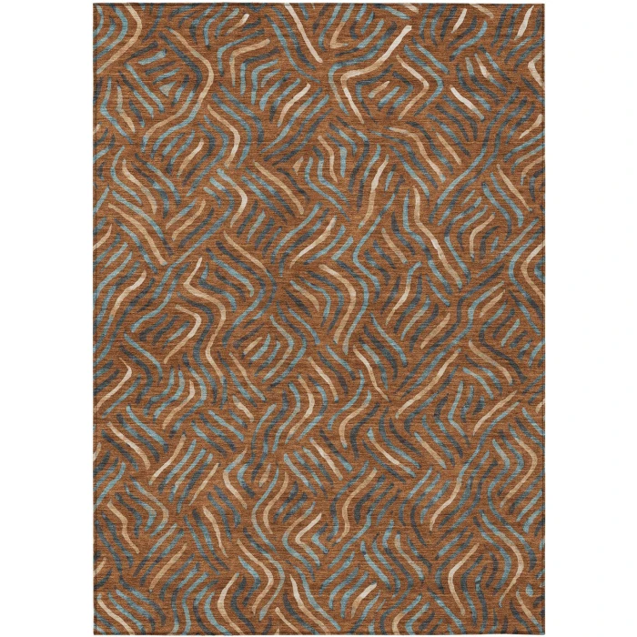 Addison Rugs Chantille Orange ACN2474 5ft. x 7ft.6in. Rect. Rug