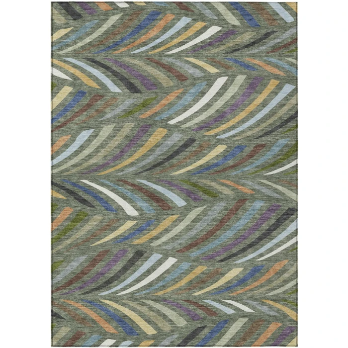 Addison Rugs Chantille Green ACN2475 8ft. x 10ft. Rect. Rug
