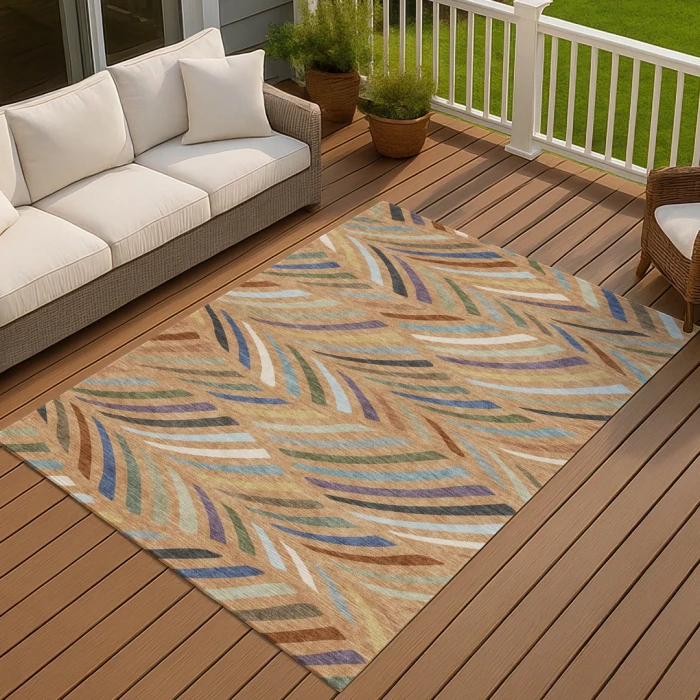 Addison Rugs Chantille Orange ACN2475 9ft. x 12ft. Rect. Rug