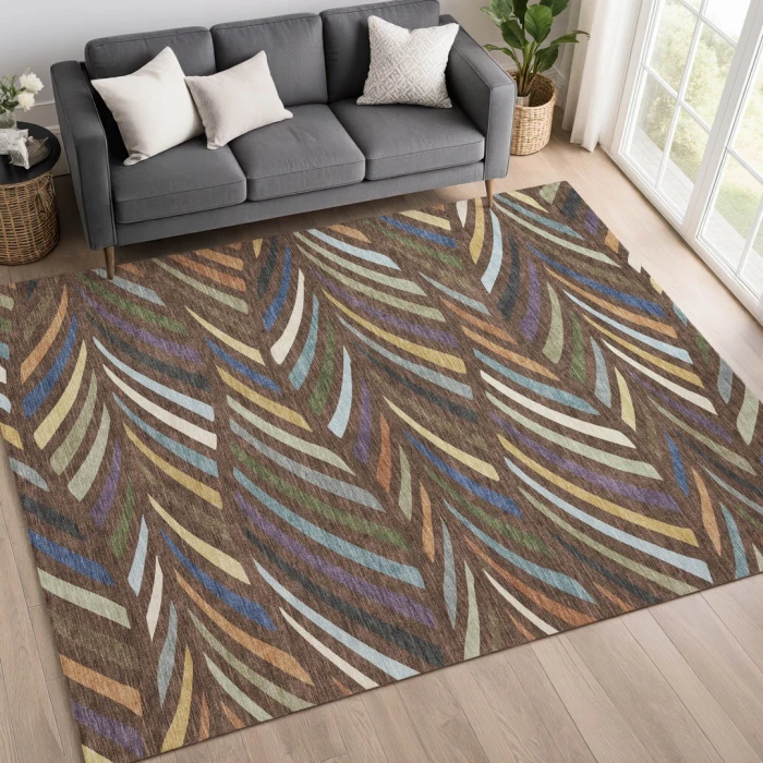 Addison Rugs Chantille Brown ACN2475 5ft. x 7ft.6in. Rect. Rug