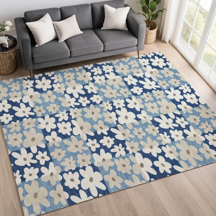 Addison Rugs Chantille Blue ACN2476 8ft. x 10ft. Rect. Rug