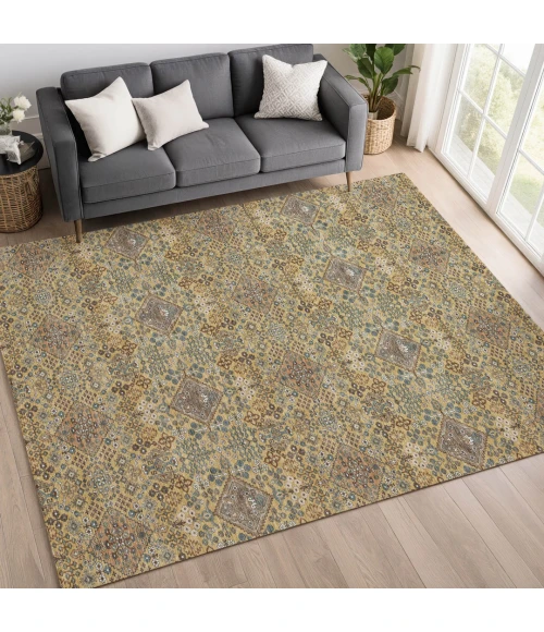 Addison Rugs Chantille Gold ACN2477 5ft. x 7ft.6in. Rect. Rug