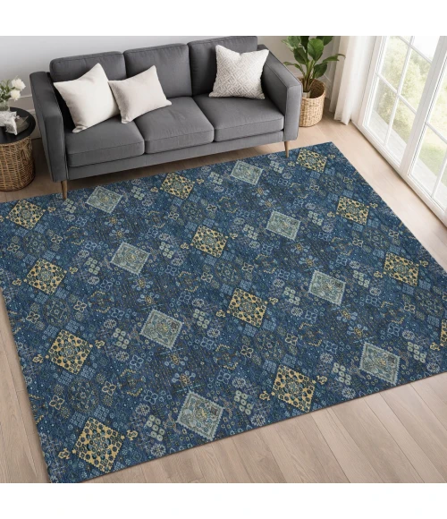 Addison Rugs Chantille Blue ACN2477 8ft. x 10ft. Rect. Rug