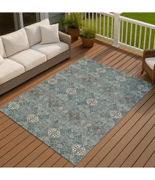 Addison Rugs Chantille Teal ACN2477 5ft. x 7ft.6in. Rect. Rug