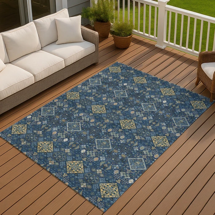 Addison Rugs Chantille Blue ACN2478 9ft. x 12ft. Rect. Rug