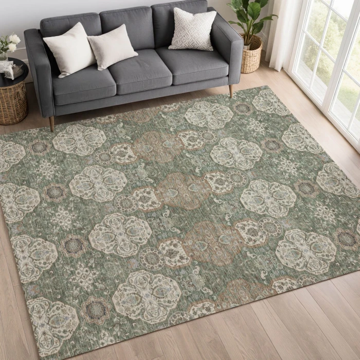 Addison Rugs Chantille Green ACN2483 8ft. x 10ft. Rect. Rug