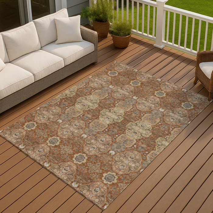 Addison Rugs Chantille Orange ACN2483 5ft. x 7ft.6in. Rect. Rug
