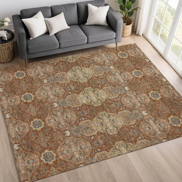 Addison Rugs Chantille Orange ACN2483 5ft. x 7ft.6in. Rect. Rug