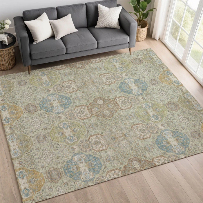 Addison Rugs Chantille Green ACN2484 5ft. x 7ft.6in. Rect. Rug